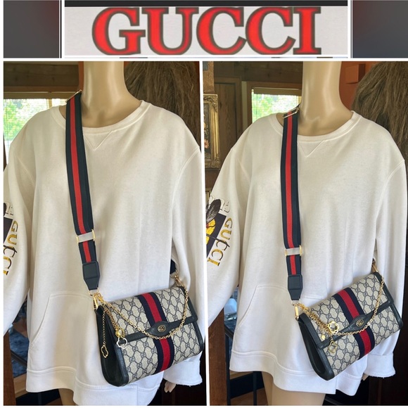 🚫SOLD on ♏️🚫STUNNING GUCCI SUPREME🔥💙 SUPER SHARP ATTRACTIVE SEXY ELEGANT EUC - Picture 6 of 16